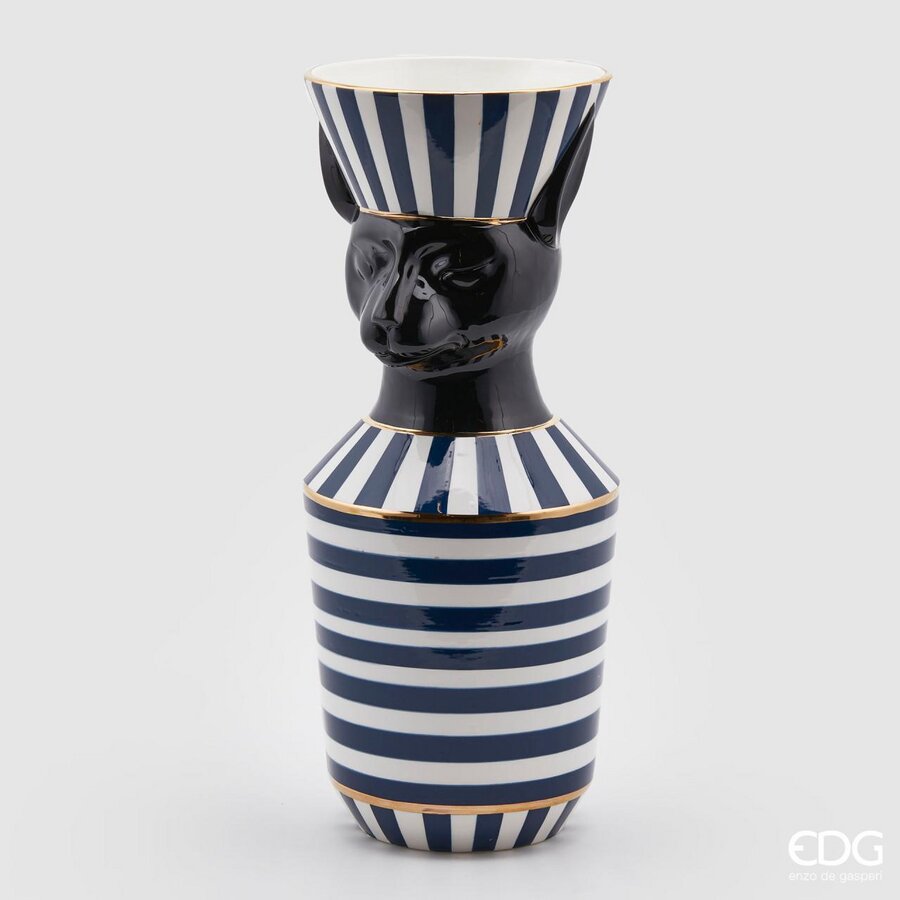 EDG Enzo De Gasperi - Vaso Egypt con Righe H47 D20 cm - Tema Casa Design